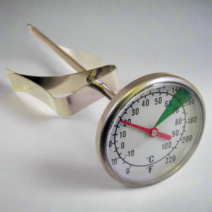 Dual Dial Frothing Thermometer with Optimal Froth Zone Markings