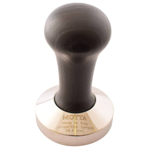 Motta Competition Black Tamper with Wood Handle 58.4mm