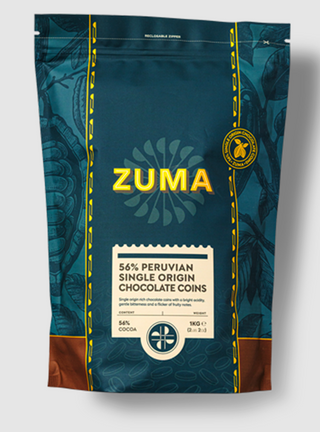Zuma - 56% Peruvian single origin chocolate coins - 1kg