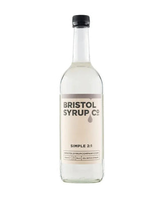 Bristol Syrup Co. No.2 Simple Syrup 2:1 in a 1 litre glass bottle, rich bar syrup for cocktails and coffee