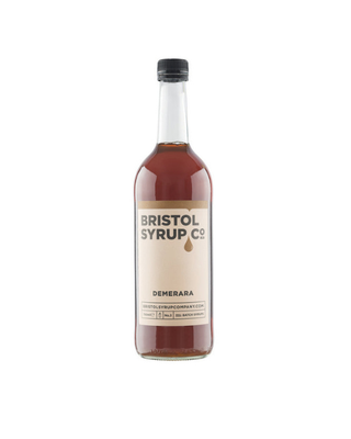 Bristol Syrup Co. No.3 Demerara Syrup label, real Mauritian sugar syrup