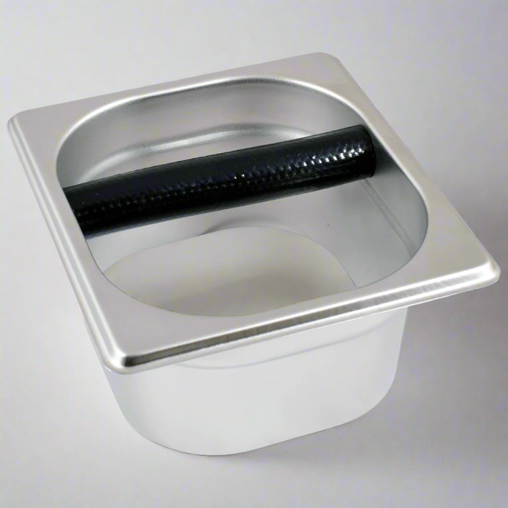 Square Stainless Steel Coffee Ground Knock Box