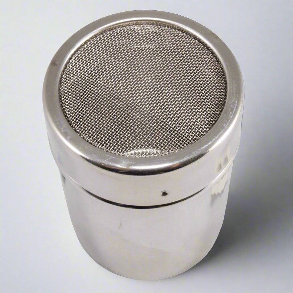 Stainless Steel Large Capacity Chocolate Shaker with Mesh Top