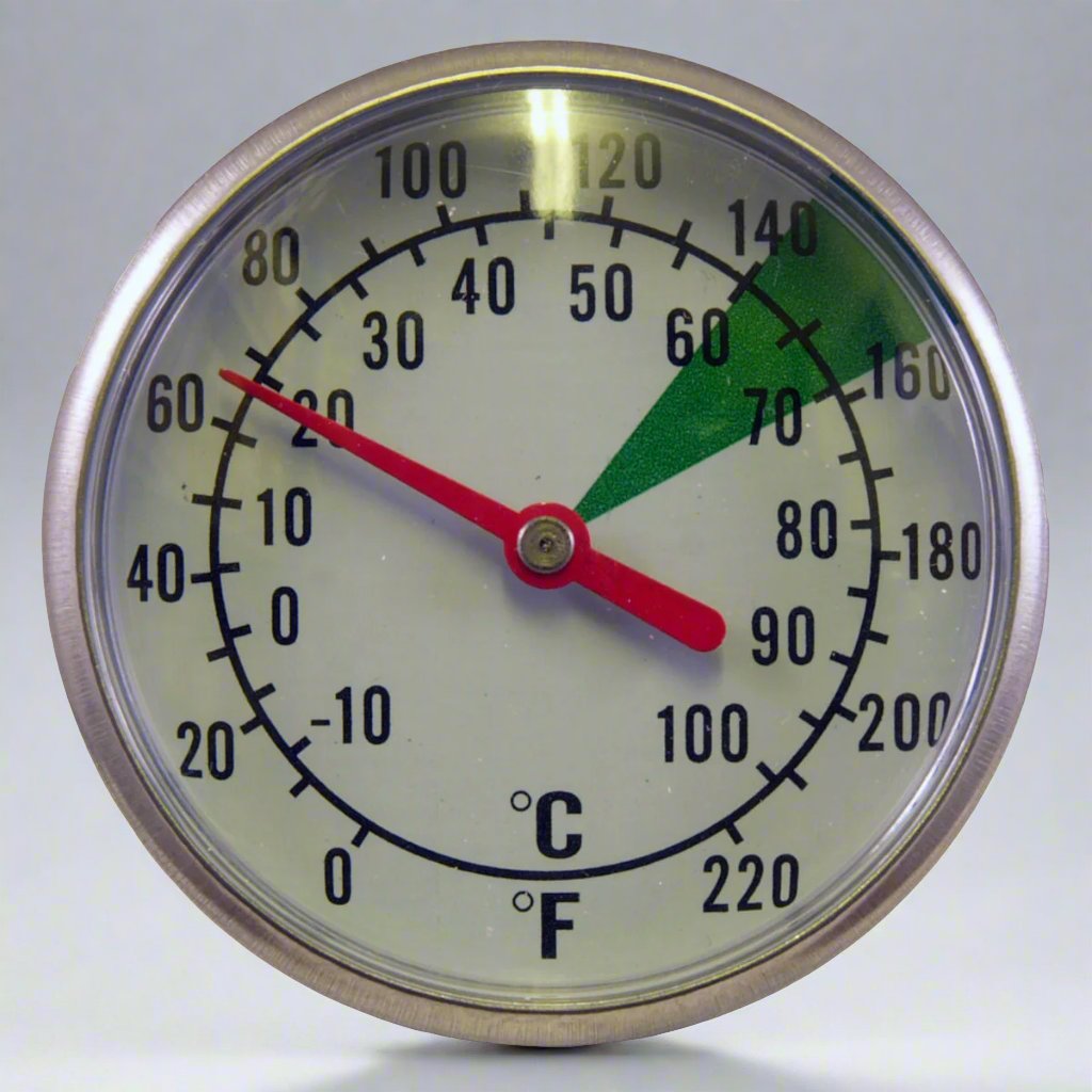 Dual Dial Frothing Thermometer with Optimal Froth Zone Markings