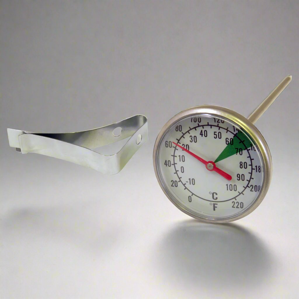 Dual Dial Frothing Thermometer with Optimal Froth Zone Markings