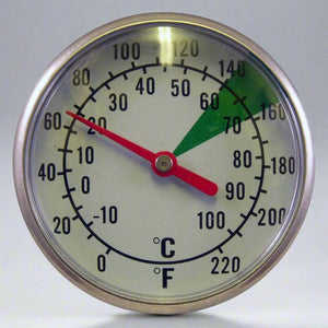 Motta - Dual Dial Frothing Thermometer with Optimal Froth Zone Markings