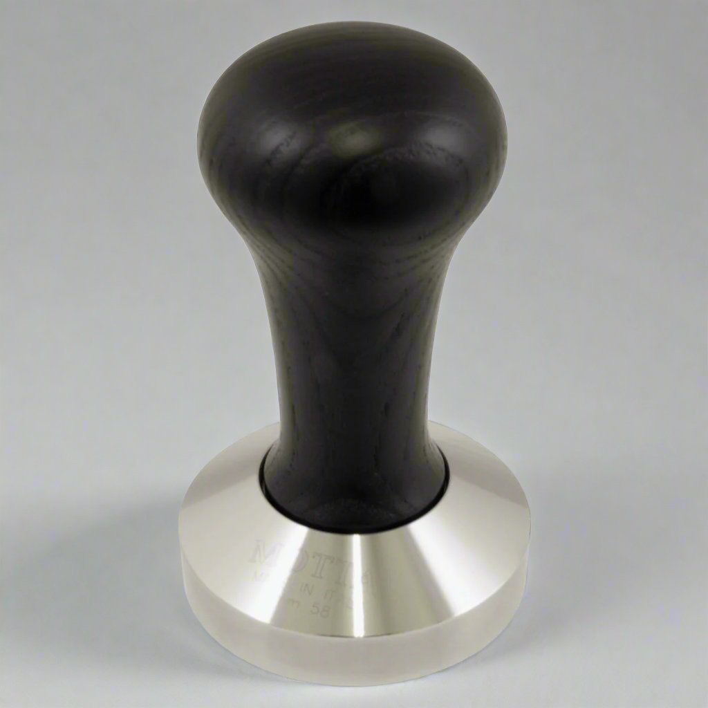 58mm Wooden Coffee Tamper with Black Handle