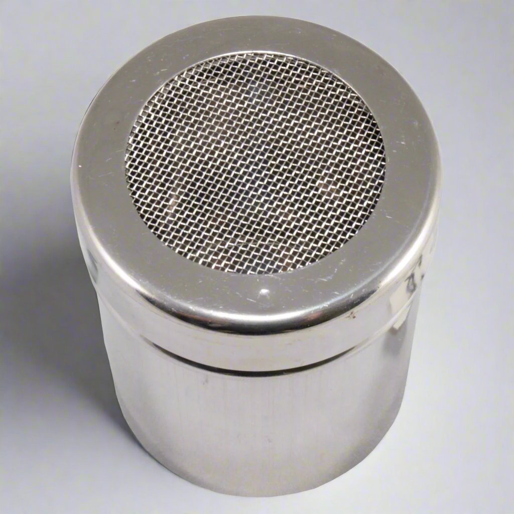 Small Stainless Steel Chocolate Shaker with Mesh Top