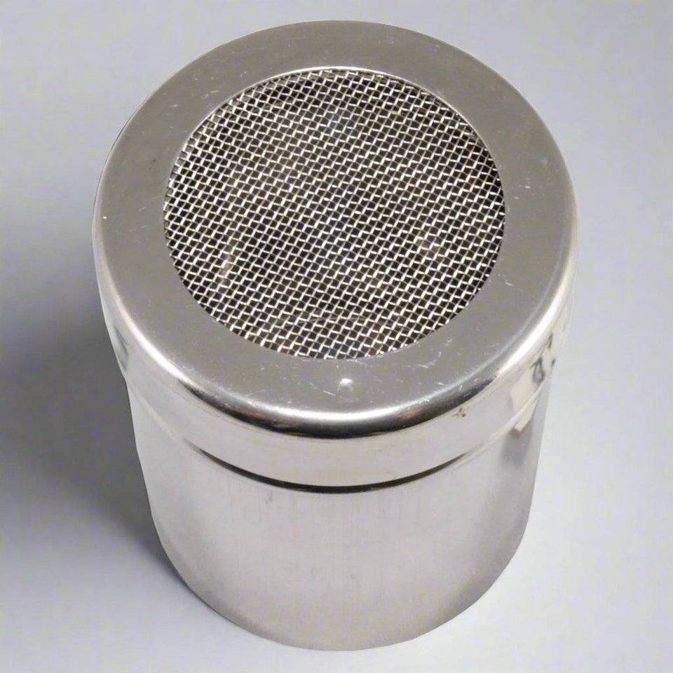 Stainless Steel Chocolate Shaker With Mesh Top - Small