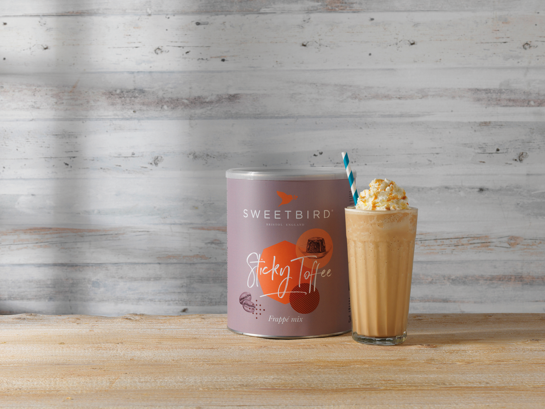 Sweetbird - Sticky Toffee Frappé Mix - 1 kg - Vegetarian