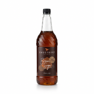 Brown Sugar syrup on white background