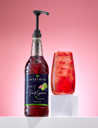 Sweetbird - Lime & Pink Guava Syrup with Vitamin C