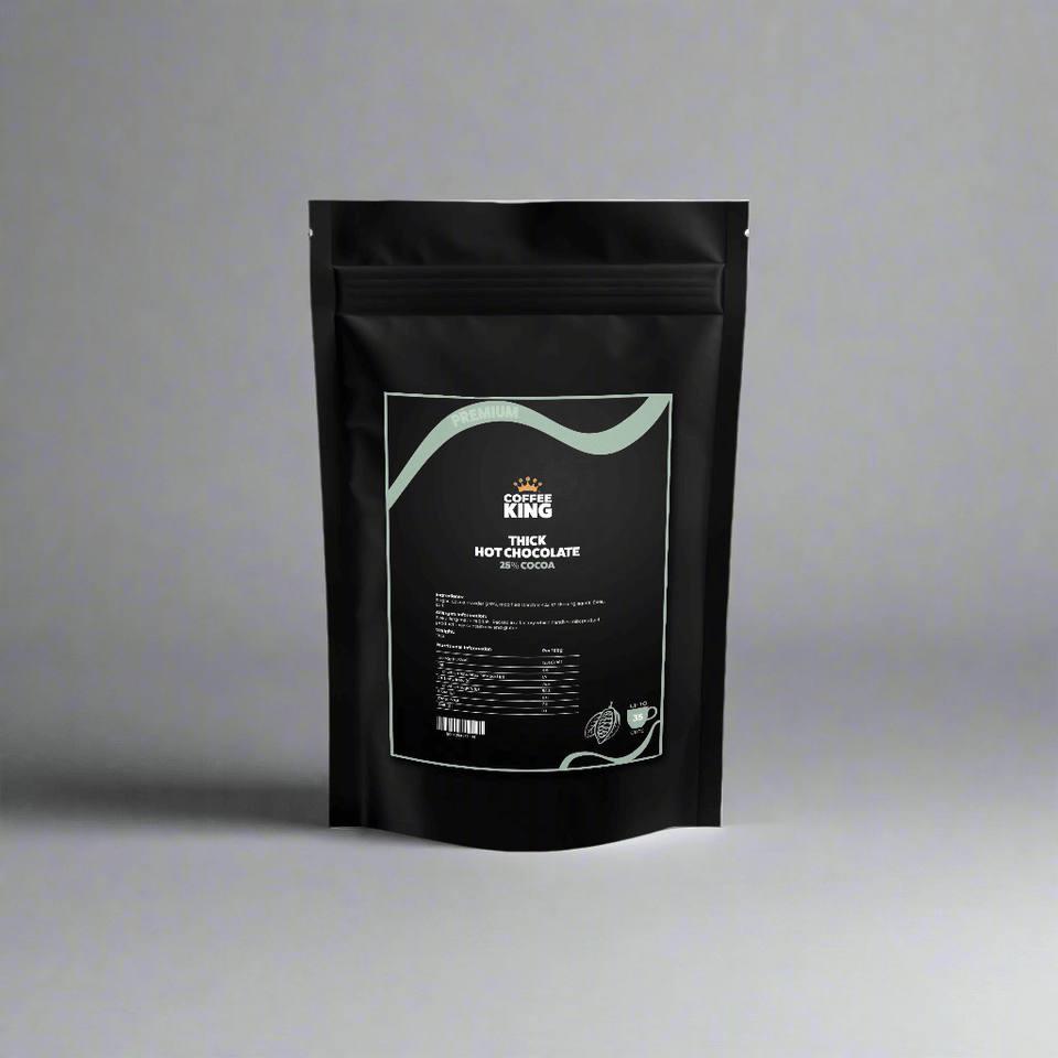 Coffee King - Thick Hot Chocolate Powder - 25% Cocoa - 1kg - Vegan