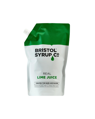 Bristol Syrup Co. 100% pure lime juice, 600ml pouch, for refreshing drinks