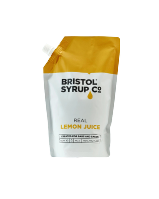 Bristol Syrup Co. 100% pure Italian lemon juice, 600ml pouch, for cocktails and mixed drinks