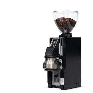 Eureka Mignon Libra 65 grinder with stainless steel dosing cup