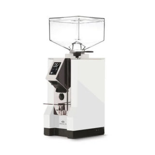 Side view of the Eureka Mignon Specialita coffee grinder in white