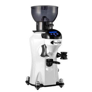 Fracino Iconic-tron on-demand espresso grinder with blue LED touchscreen-White