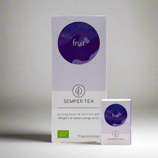 Semper Tea - Organic Fruit Tea Blend - 18 Pyramid Bags