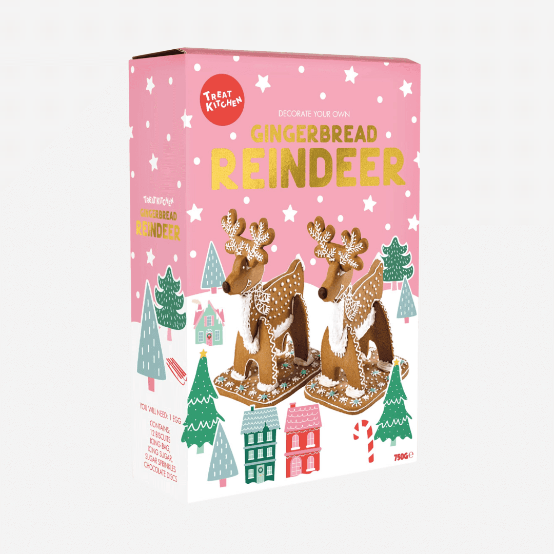 The Treat Kitchen Gingerbread Reindeer Decorating Kit