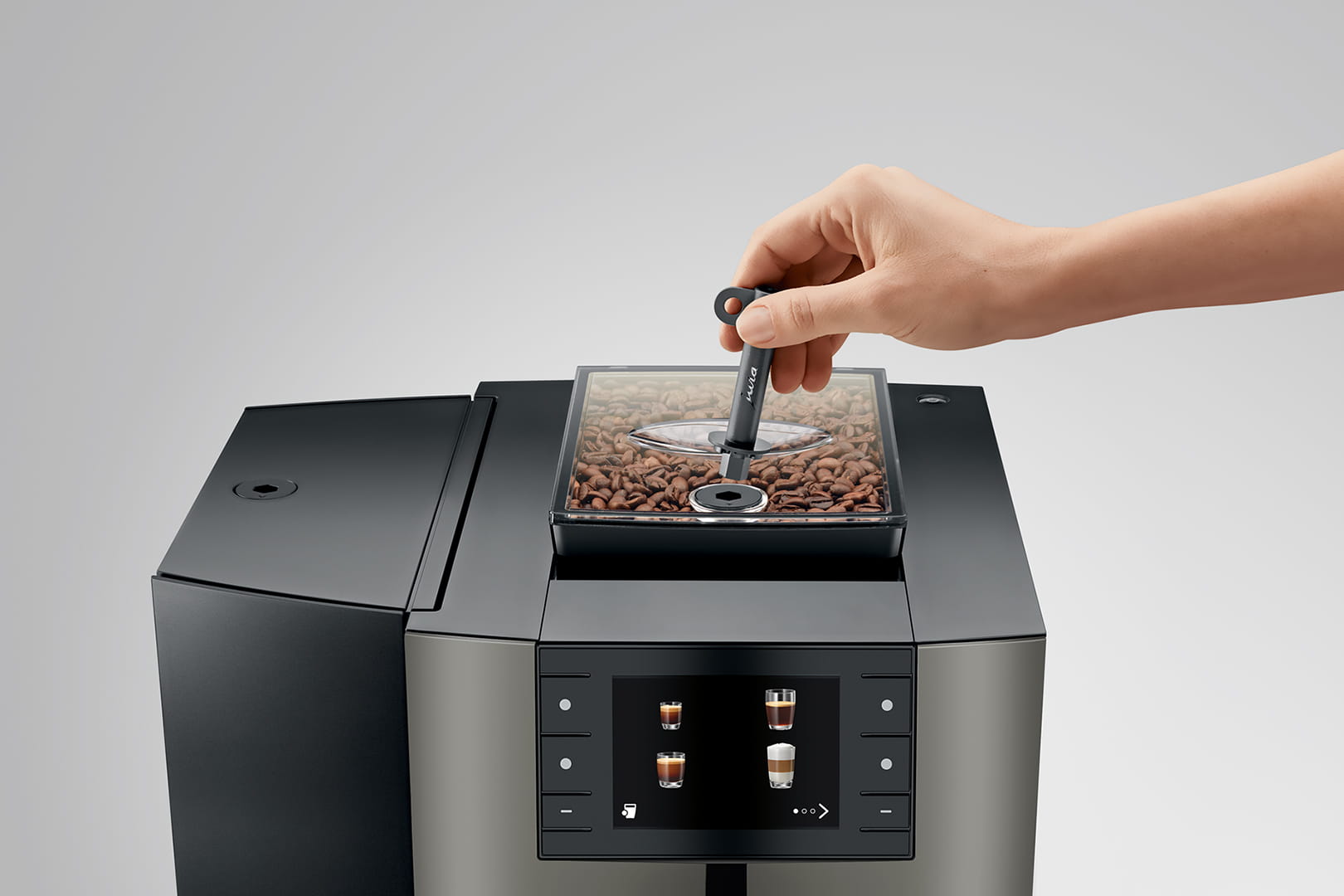 Jura - X10 Dark Inox: Versatile Professional Coffee Machine